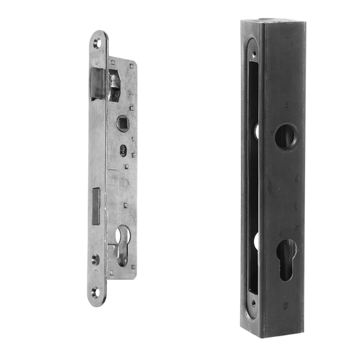 Fémház + süllyesztett zár 40x40 mm-es profilhoz – 63.228