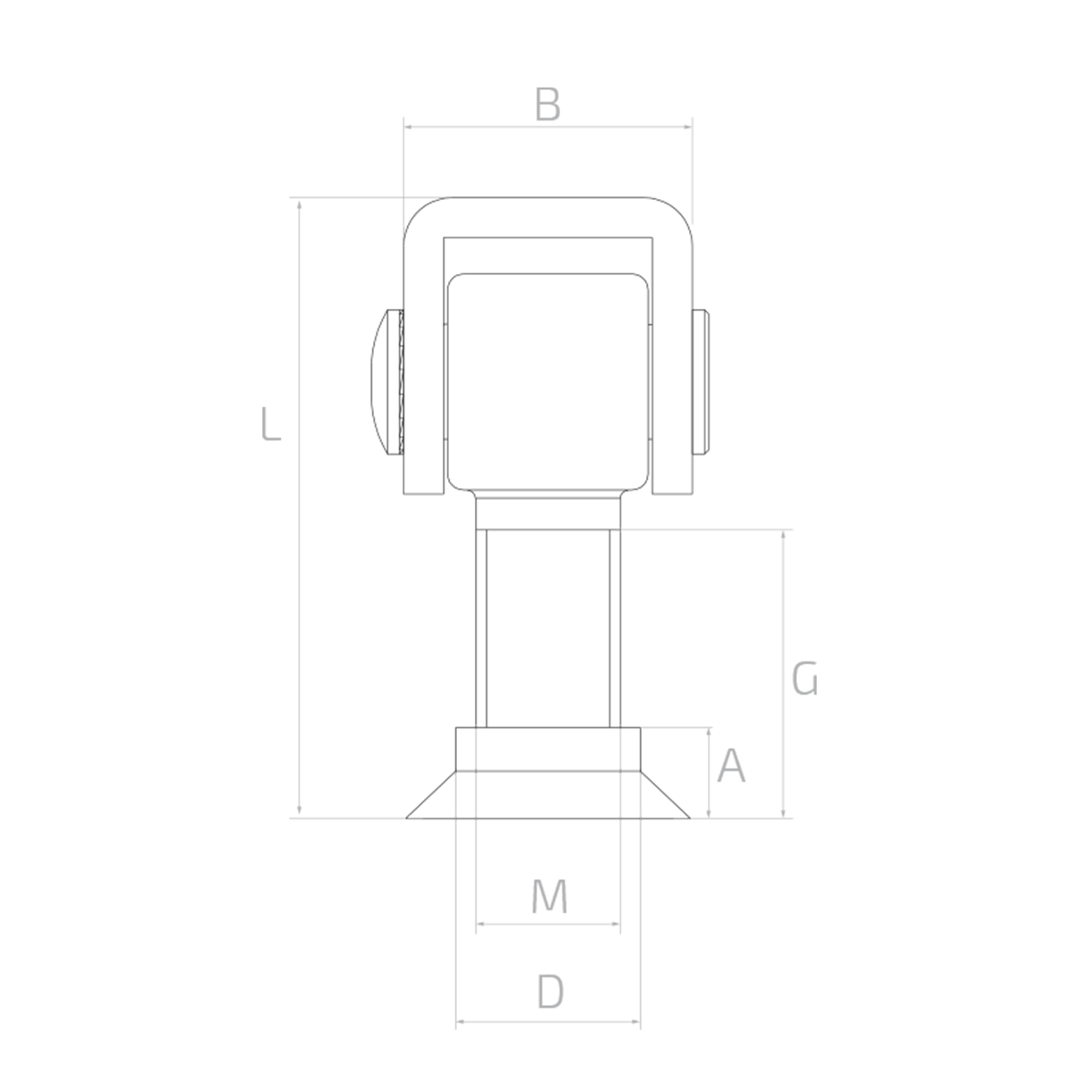 Állítható, hegeszthető zsanér nyílókapukhoz – 61.021.18