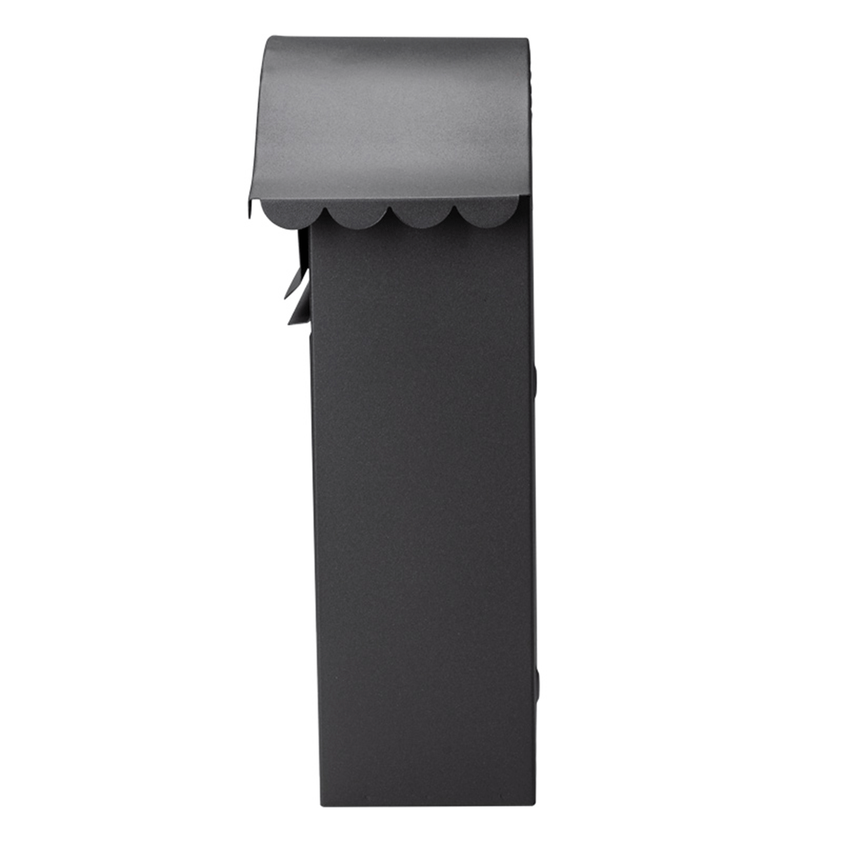 Kültéri postaláda, 372x355x133 mm, acél, RAL9011 – 65.250