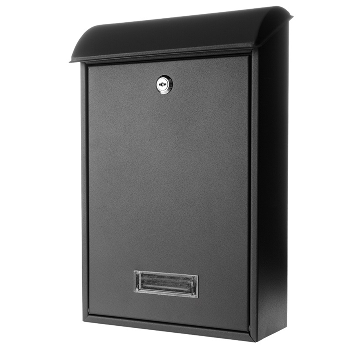 Kültéri postaláda, 400x270x118 mm, acél, grafit szín – 65.259