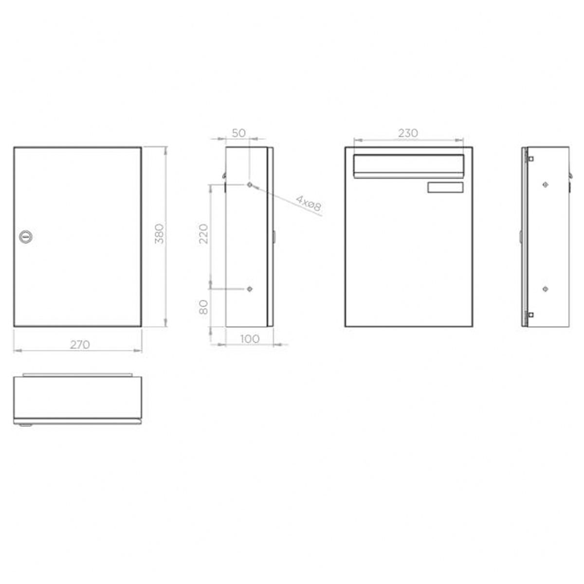 Kültéri postaláda, horganyzott – 65.310