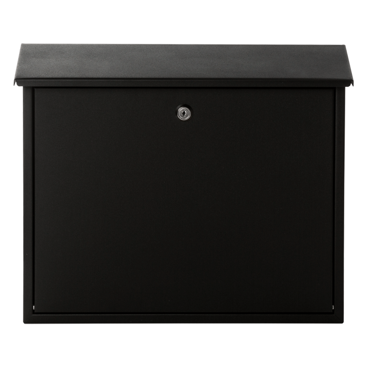 Kültéri postaláda, 410x325x102 mm, horganyzott acél, fekete – 65.349