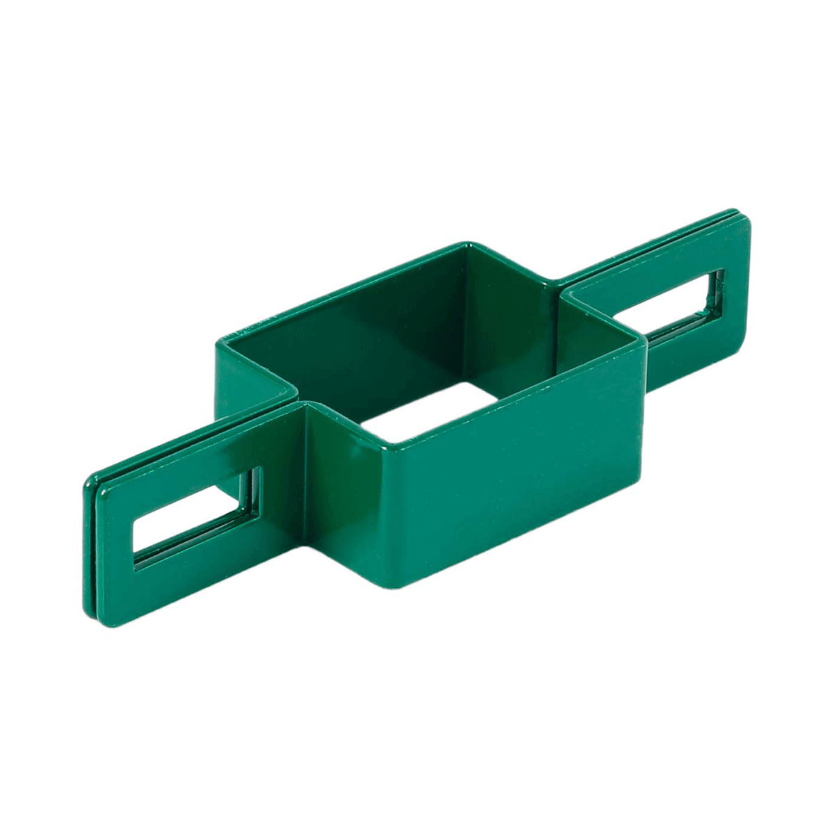 Rögzítőelem, közbenső acél bilincs kerítéspanelhez, 40x60 mm-es oszlophoz, zöld – OP40X60/MAL