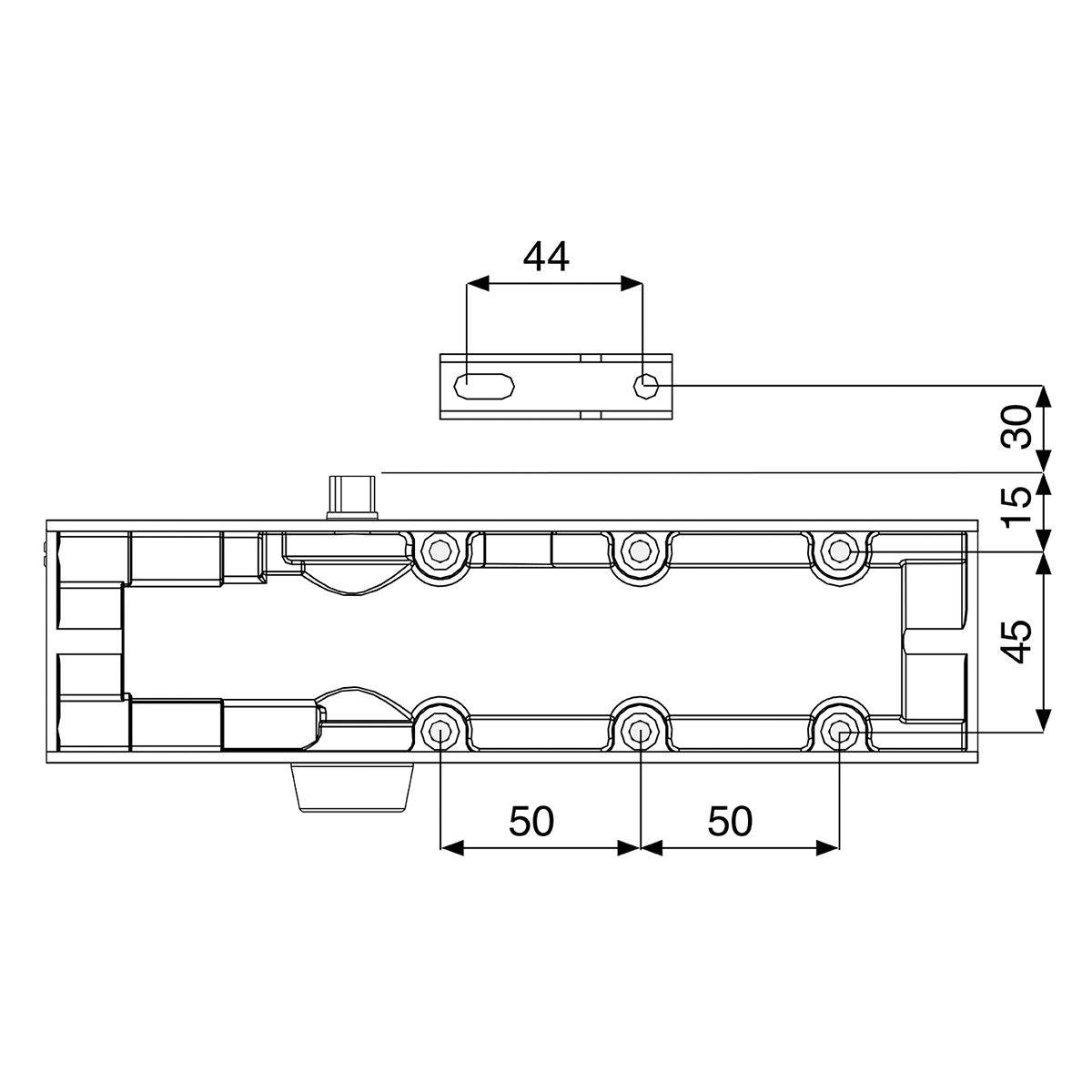 Gerda ajtócsukó, tűzálló, állítható, ezüst szín – GD15S0000