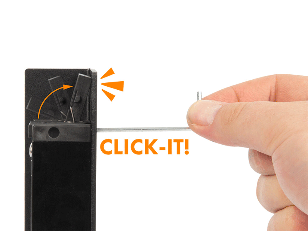 Elektromos zárfogadó süllyesztett zárakhoz, kompatibilis 40 mm-es kapuprofillal – INTRALEC (E)