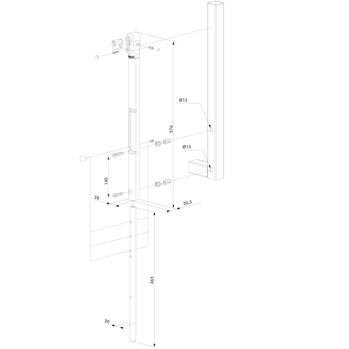 Nyílókapu zár – KEYDROP