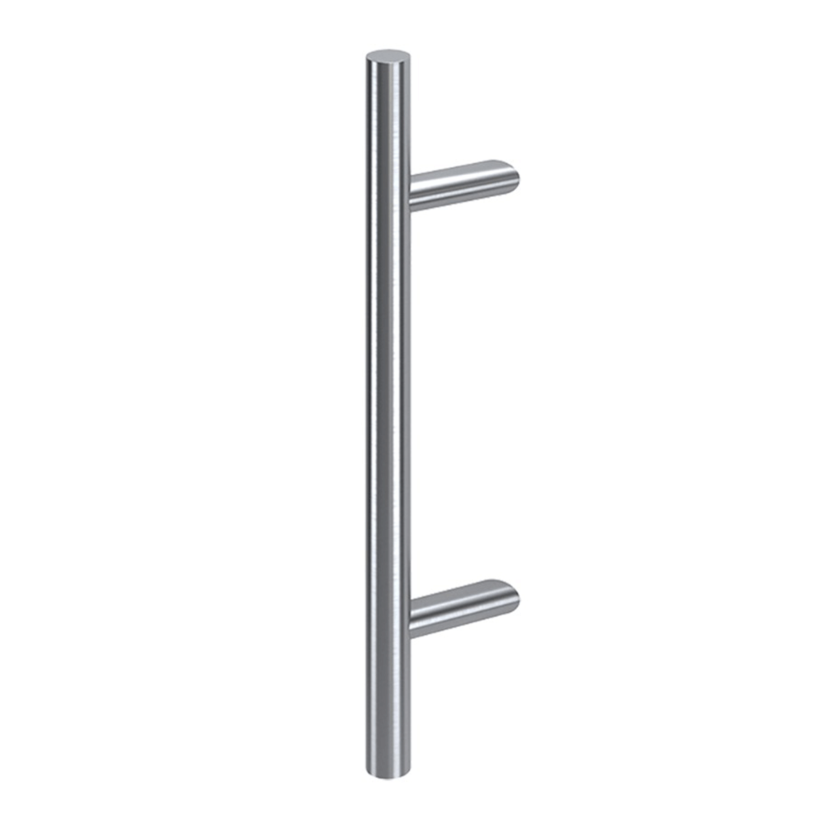 Rozsdamentes acél fogantyú, kerek 32 mm profil, szatén, 45 fokos, 1000 mm hosszú, furattávolság 800 mm - N64.PJO451000.4US