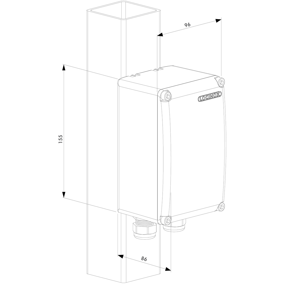 Festett alumínium transzformátordoboz – PB-1