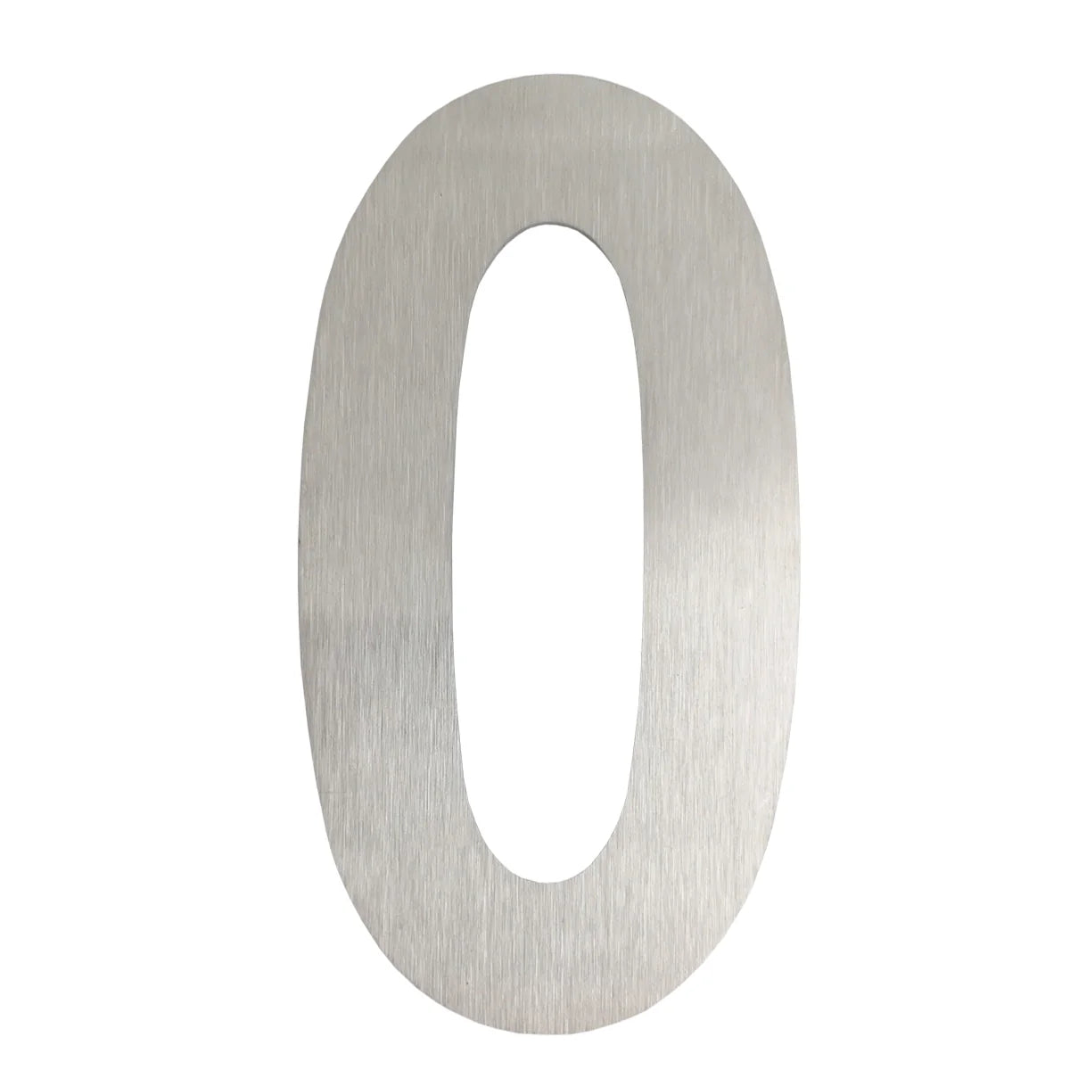 Öntapadós rozsdamentes acél házszám „0”, 100 mm - 64.160
