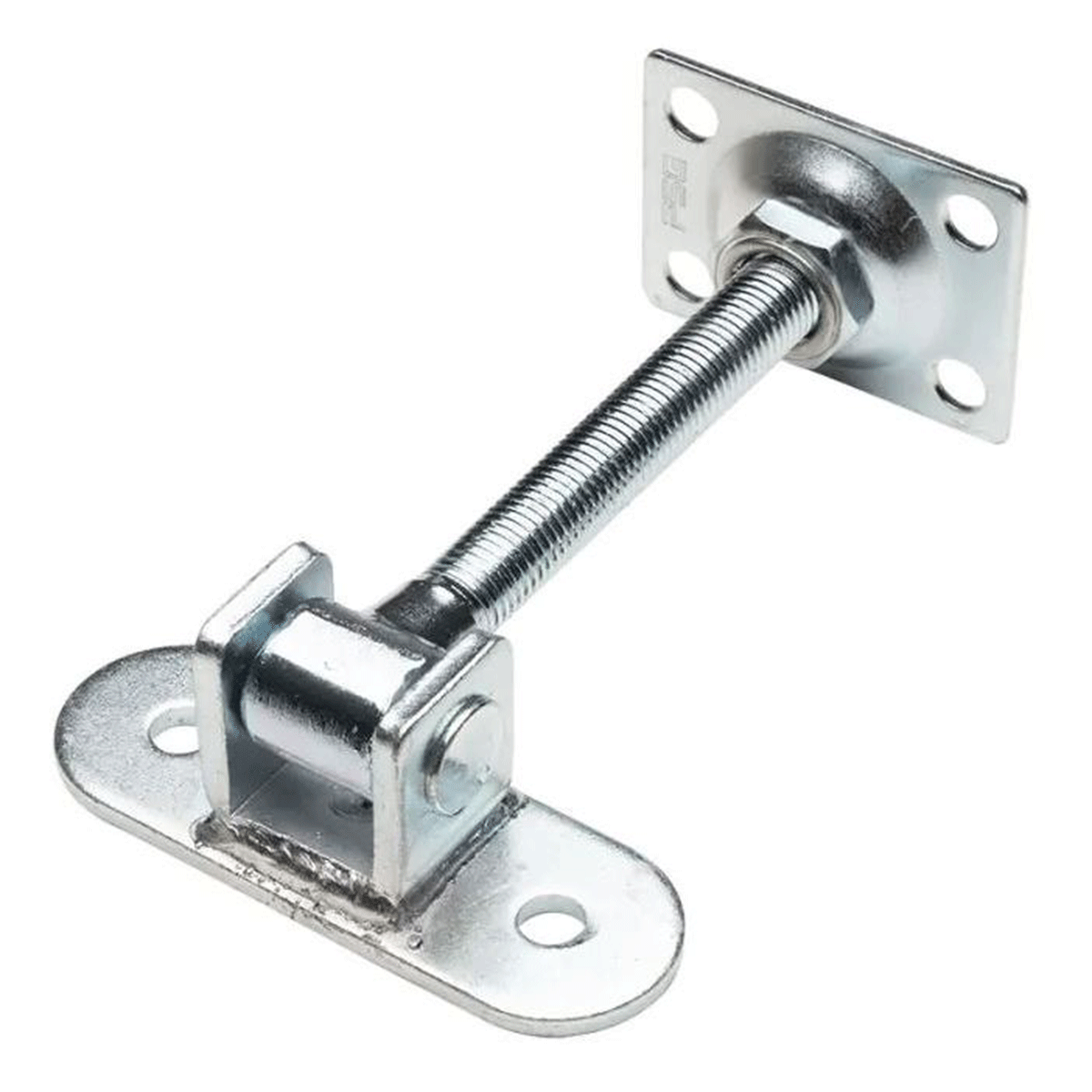 Állítható zsanér rögzítőlemezzel, nyílókapukhoz, 115x40 mm – 61.068.16.01