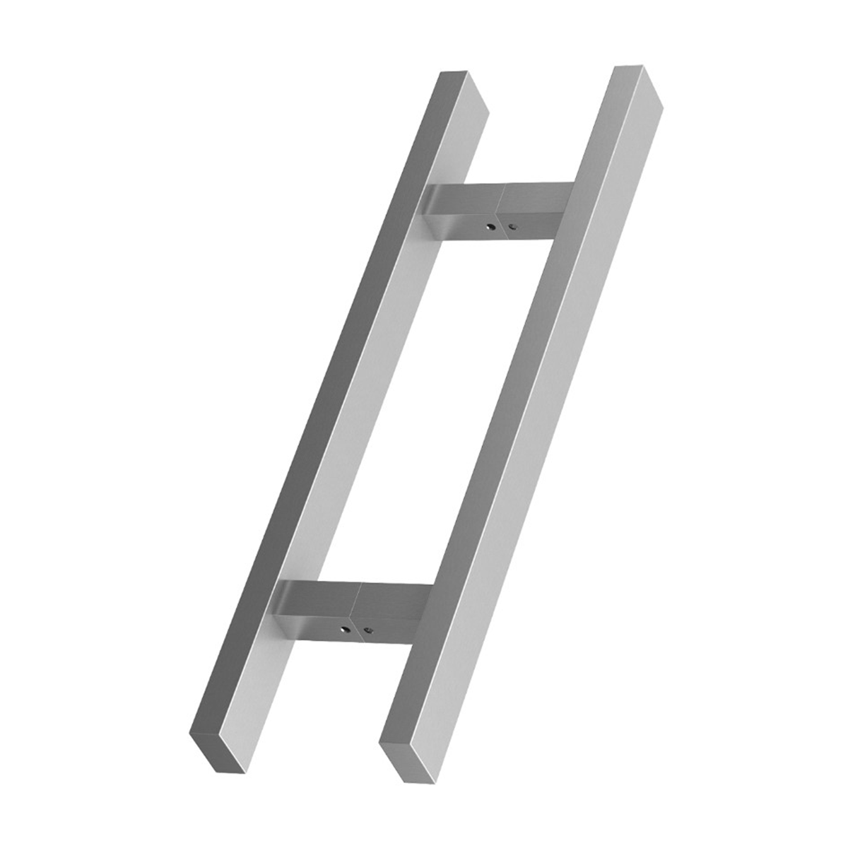 Rozsdamentes acél fogantyú szett, egyenes profil 40x20 mm, szatén szín, 90 fokos, 500 mm hosszú, furattávolság 300 mm – N64.PDP90500.4US