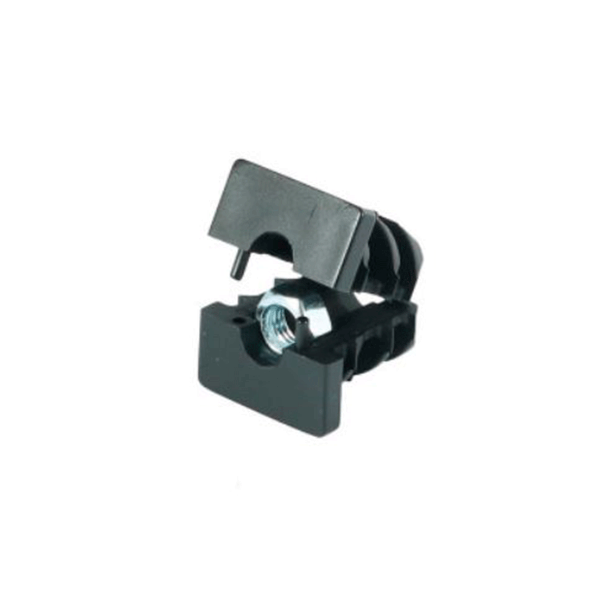 Műanyag zártszelvény kupak anyával, 25x25 mm-es négyzetcsőhöz, M8 – Art. 3023