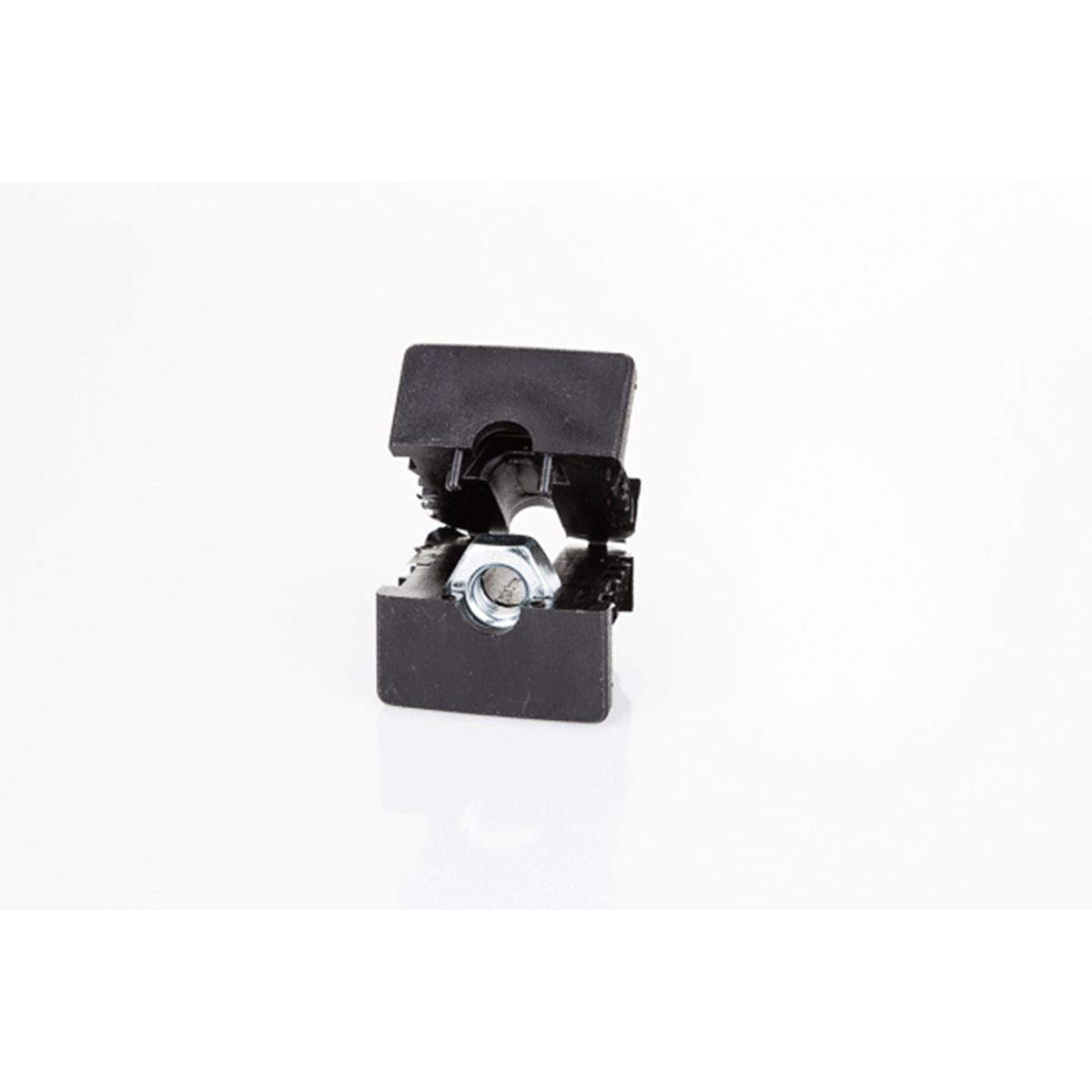 Műanyag zártszelvény kupak anyával, 20x20 mm-es négyzetcsőhöz, M8 – Art. 3227